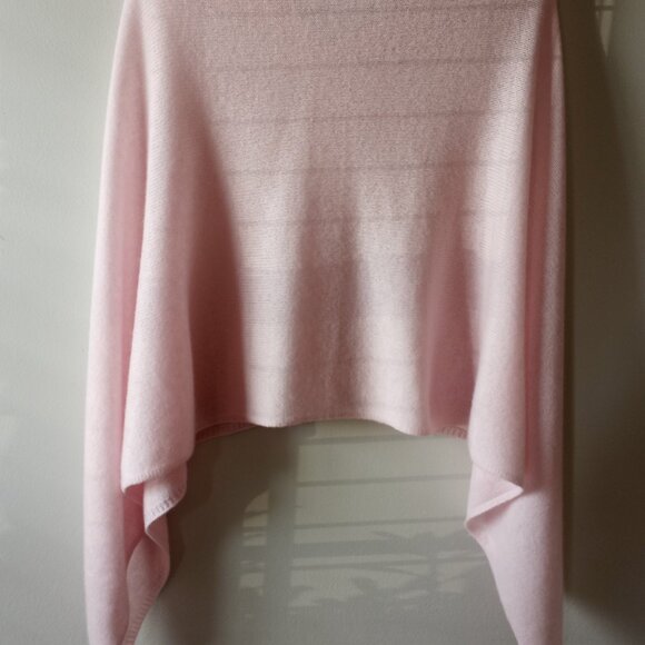 'PURE COLLECTION' Pastel Pink 100% Cashmere Capelet One Size NWOT - Picture 12 of 12